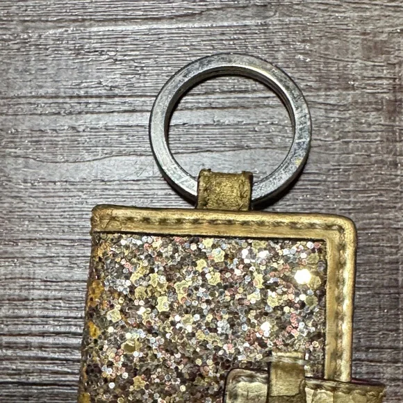Coach Gold Glitter Photobook Charm Y2K - Picture 3 of 9